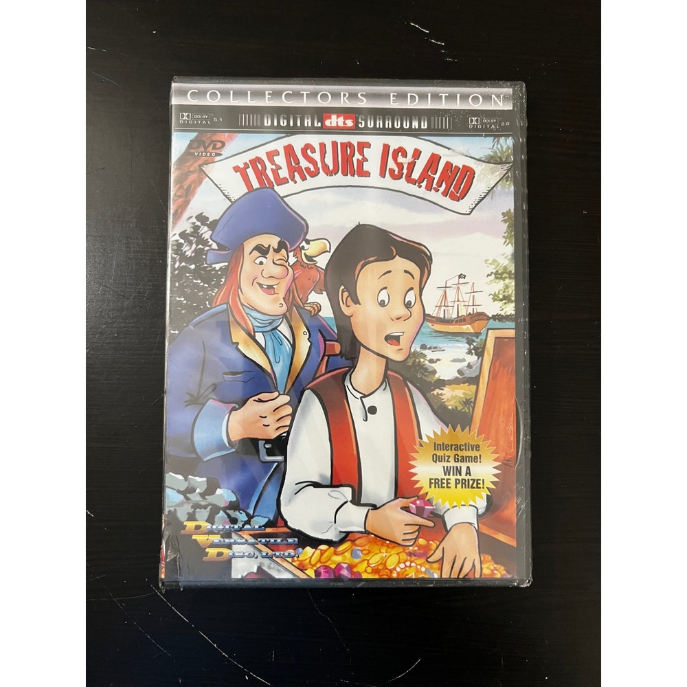 Treasure Island Collectors Edition DVD 1999 Animated Movie DTS Dolby Digital NEW